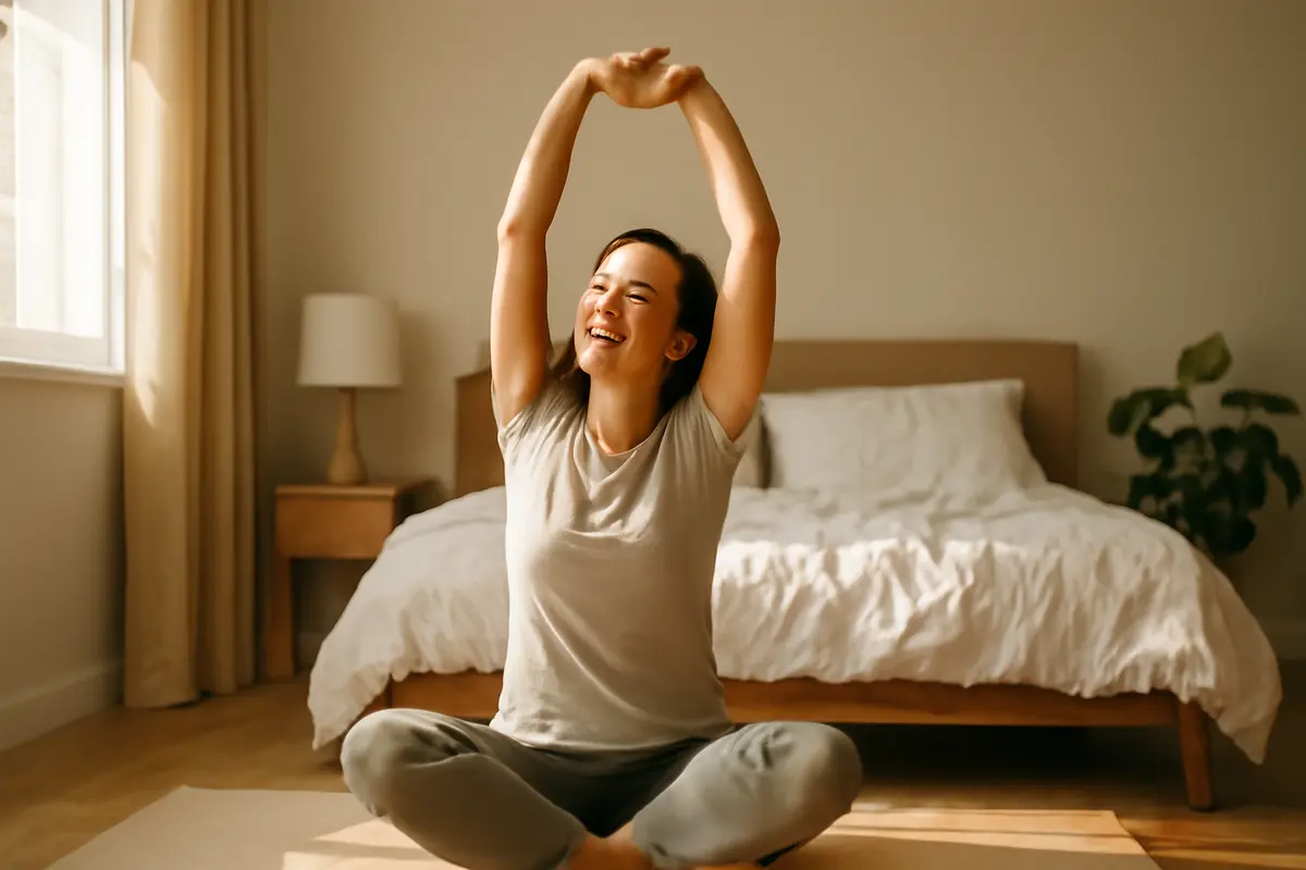 Stretching mattutino benefici: l’abitudine che sorprende per energia tutto il giorno