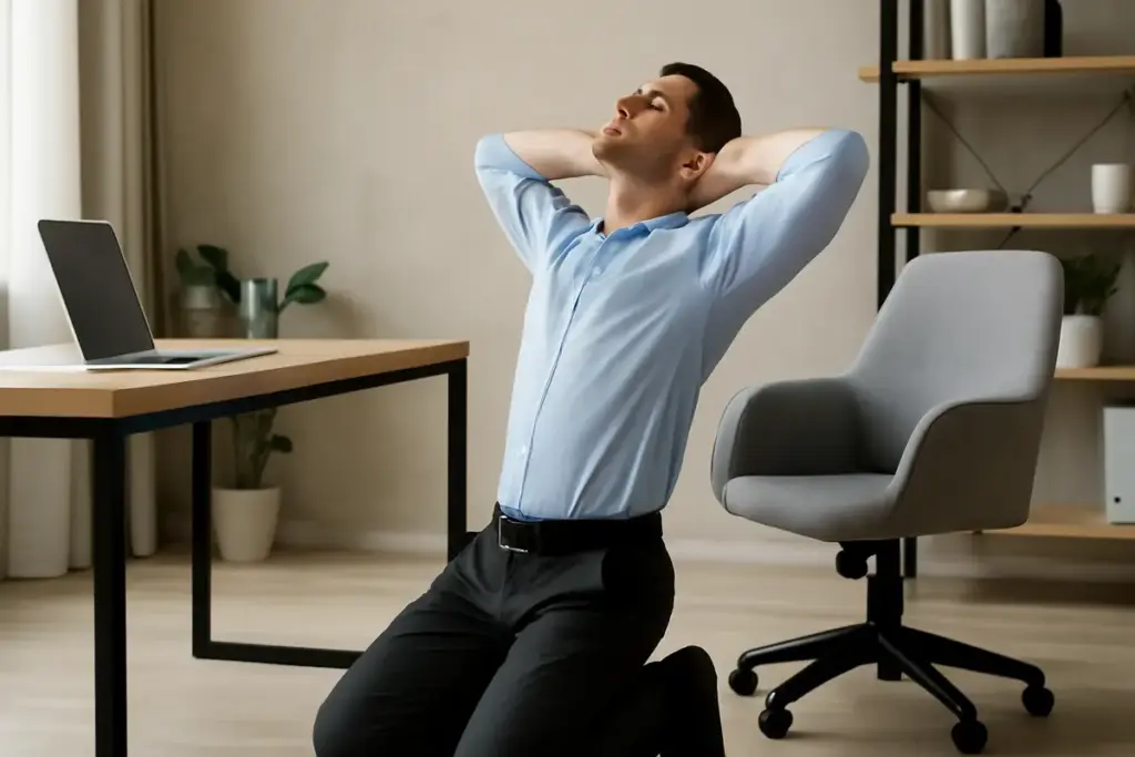 Qual è il migliore esercizio per la schiena in pausa lavoro? Il movimento che previene dolori senza attrezzi